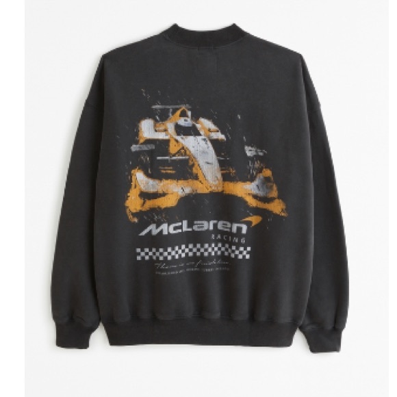McLaren Graphic Crew Abercrombie Sweatshirt Medium - Picture 1 of 4